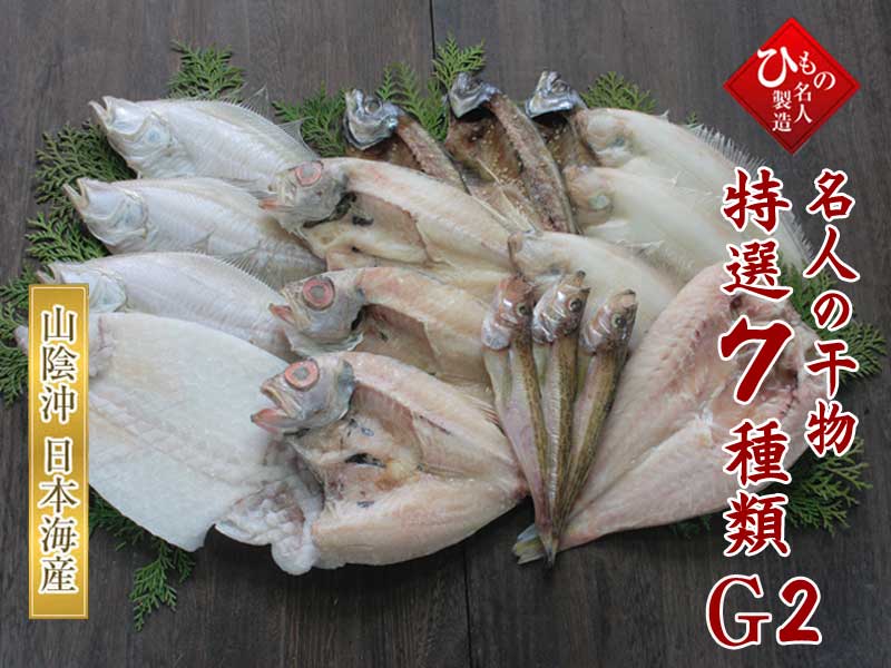 山陰沖 日本海産 名人の干物特選7種類G