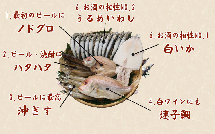 山陰の老舗が集めたこだわりの一夜干し内容をご覧下さい。