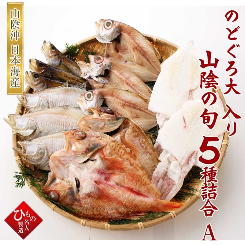 山陰沖 日本海産 旬の干物特選5種類