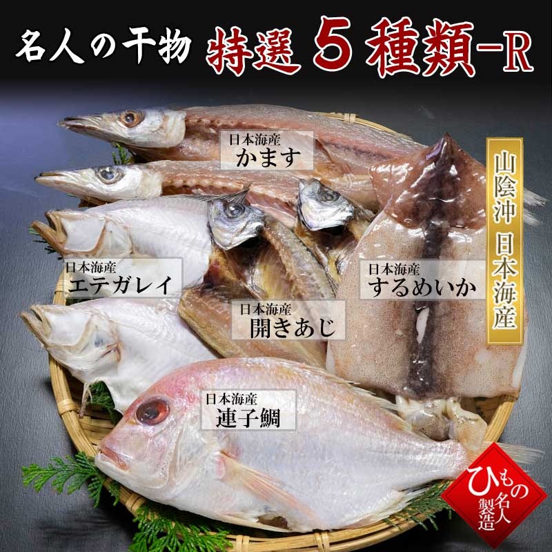 山陰沖 日本海産 名人の干物 4種-R