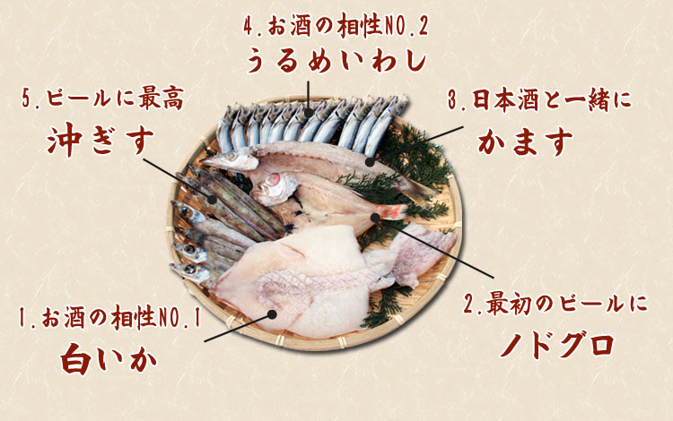 山陰の老舗が集めたこだわりの一夜干し内容をご覧下さい。