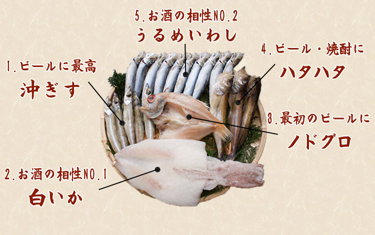 山陰の老舗が集めたこだわりの一夜干し内容をご覧下さい。