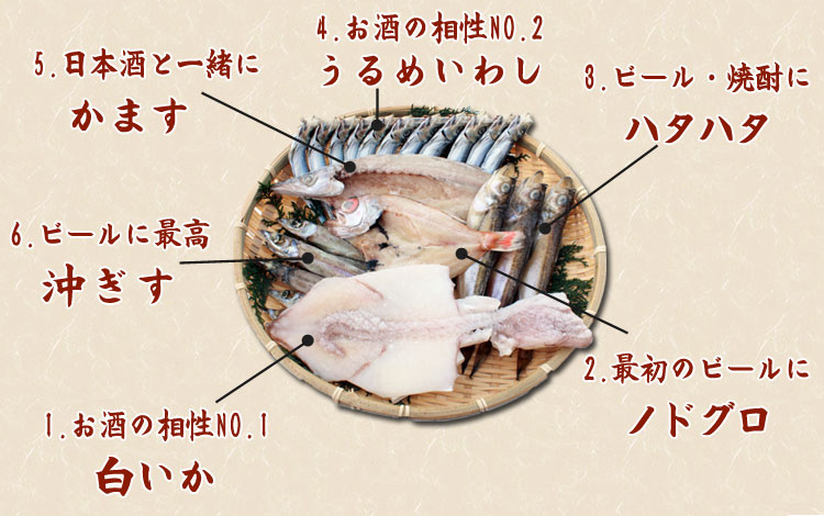 山陰の老舗が集めたこだわりの一夜干し内容をご覧下さい。