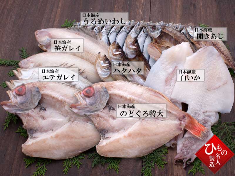 山陰沖 日本海産 老舗のこだわり7種セット-A