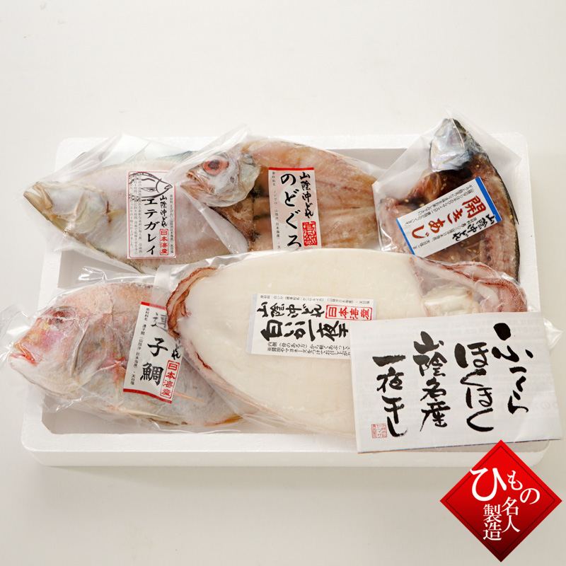 山陰沖 日本海産 名人の干物 5種B1