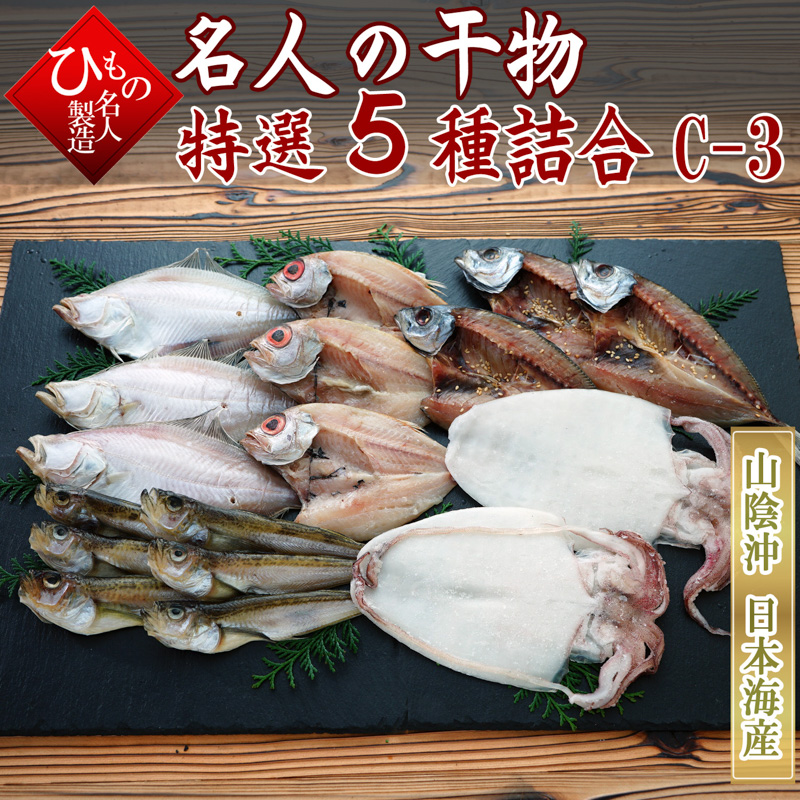 山陰沖 日本海産 名人の干物 5種C1