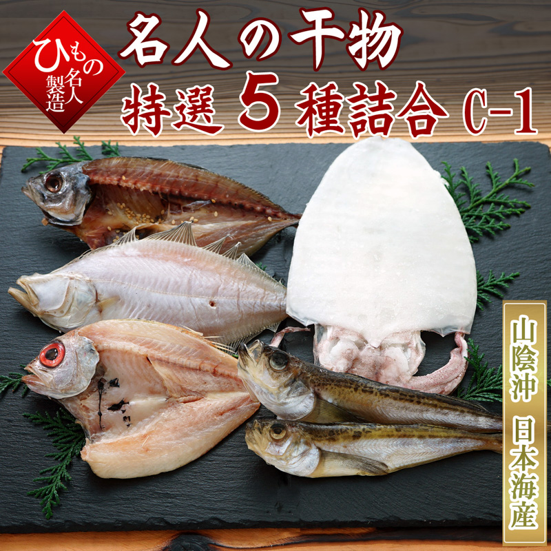 山陰沖 日本海産 名人の干物 5種C1