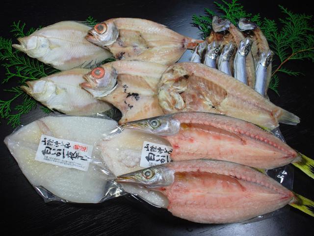 名人の干物７種