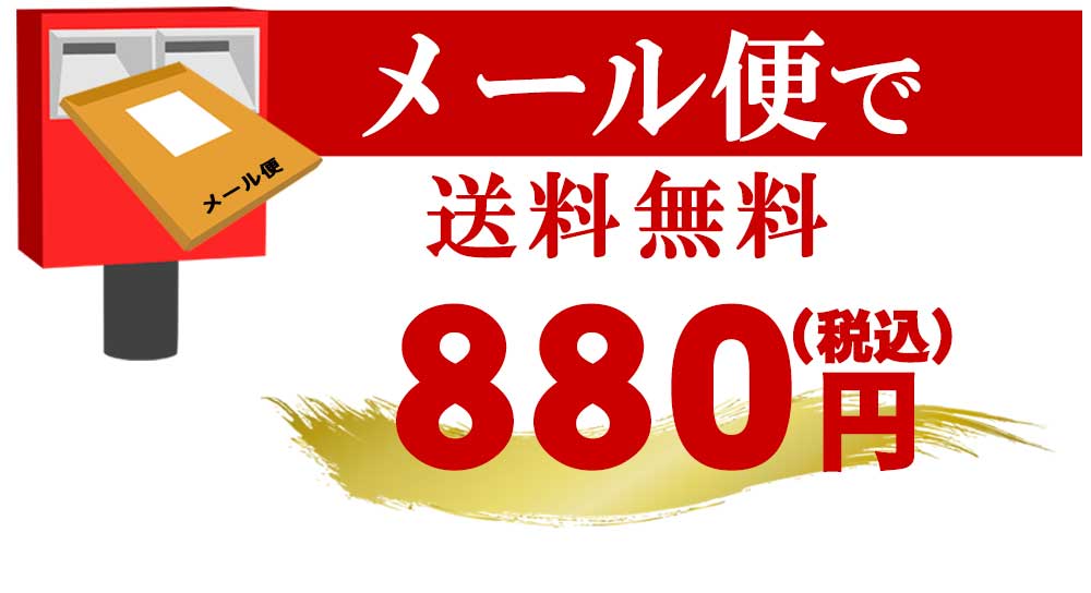メール便で送料無料 850円